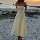 Vestido Midi com Alças Leila