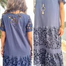 Vestido Antonietta™  em Algodao Ultra Confortavel (QUEIMA TOTAL DE ESTOQUE) - ULTIMAS PEÇAS